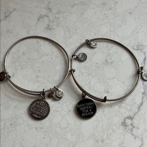Silver Charm Bracelets Set